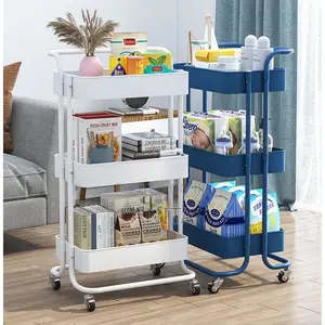 3-Tier Multipurpose Rolling Utility Carts