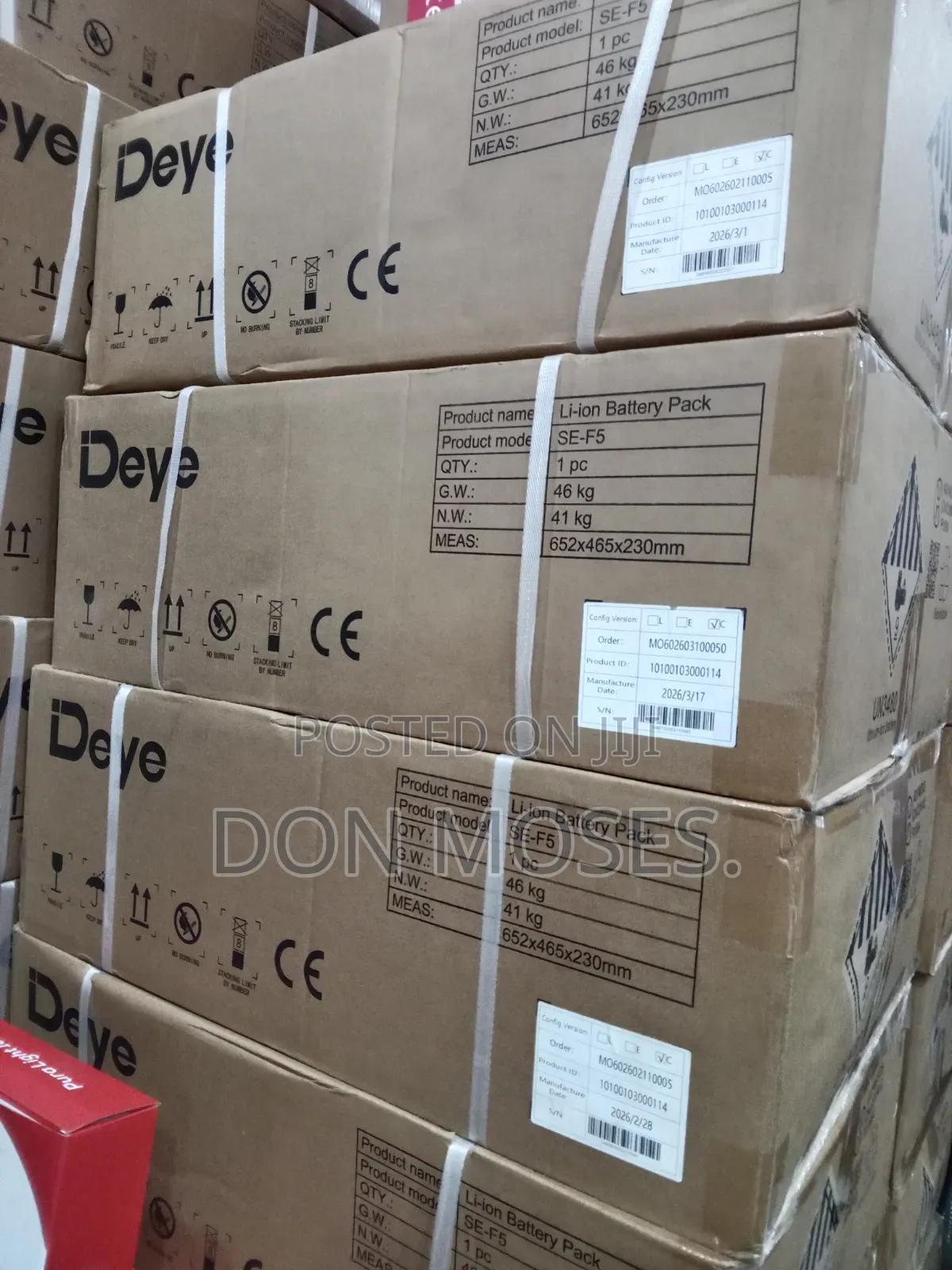 5kwh 48v Deye Solar Ion Lithium Batteries