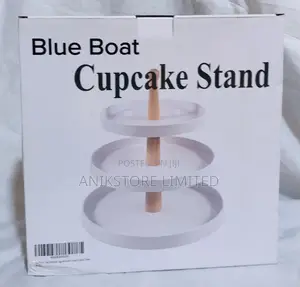 3 Tiers Blue Boat Cupcake Stand