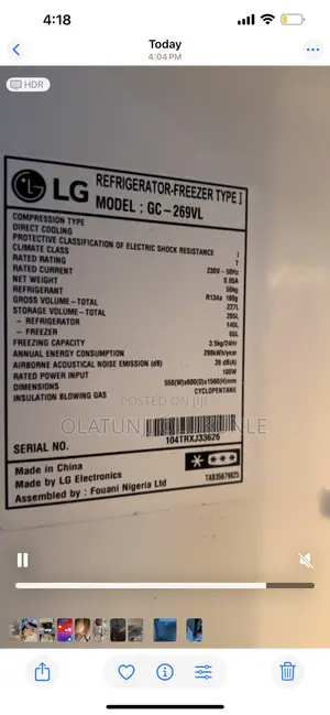 LG Double Door Refrigerator