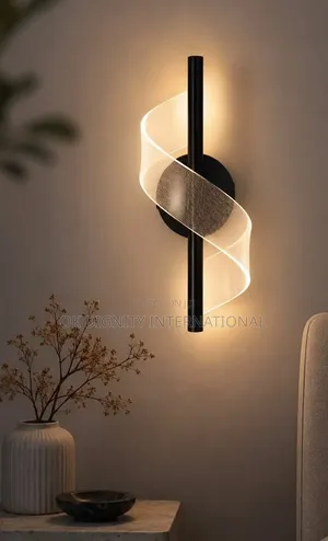 Modern Decorative Wall Lamp – Gold and Black Globe Design