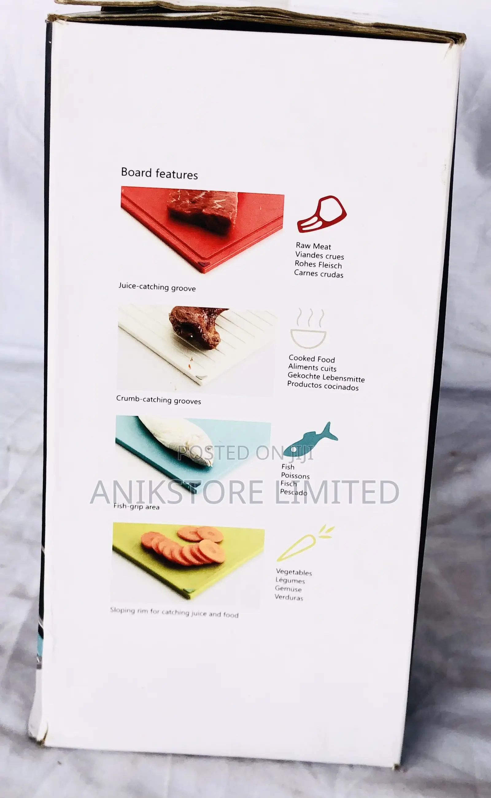 4pcs Chopping Board With Knives