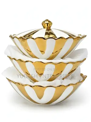 3pcs Gold Dish