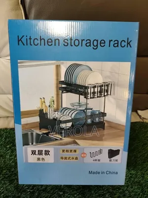 2-Tier Kitchen Storage Dish Drying Rack Set