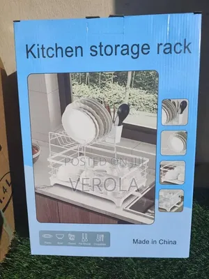 2-Tier Kitchen Storage Dish Drying Rack Set