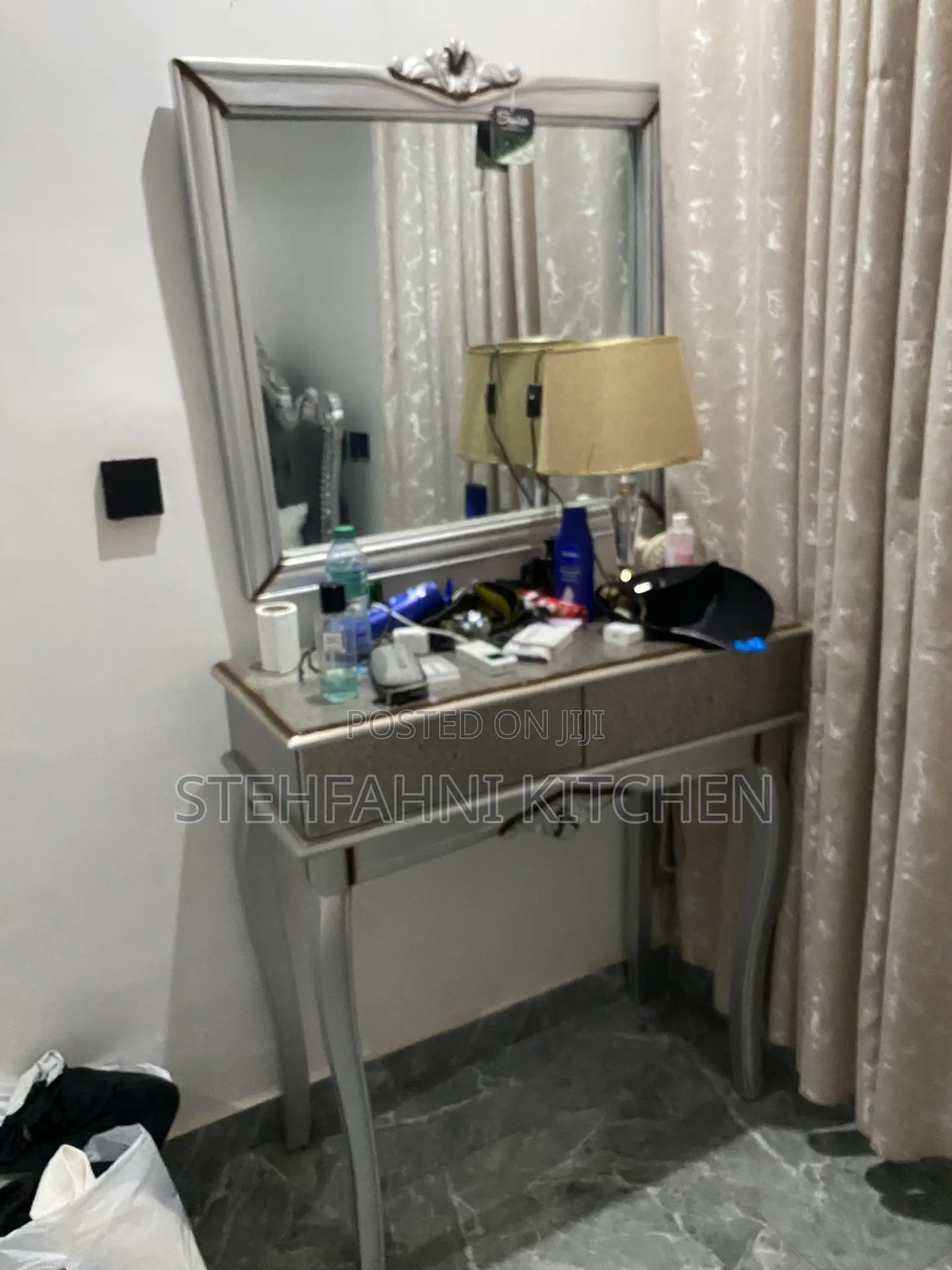Bed Frame,dressing Mirror and Cupboard,bed Side Cupboard