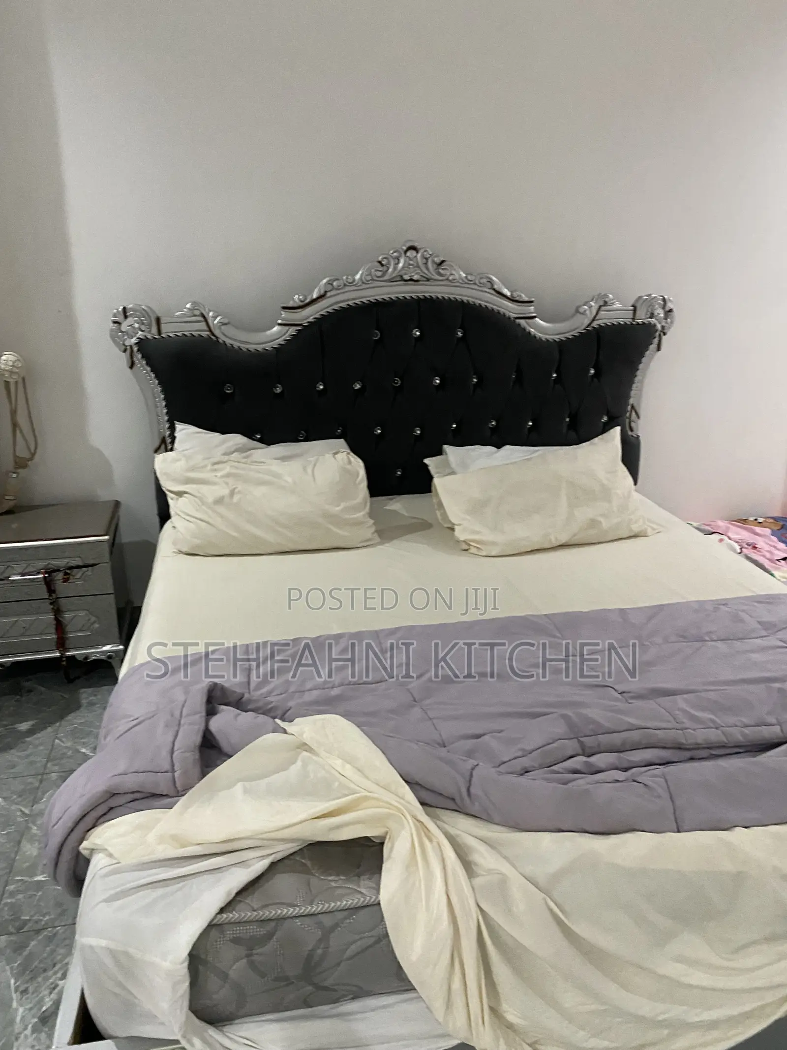 Bed Frame,dressing Mirror and Cupboard,bed Side Cupboard