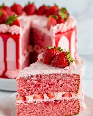 Strawberry Cake Slice