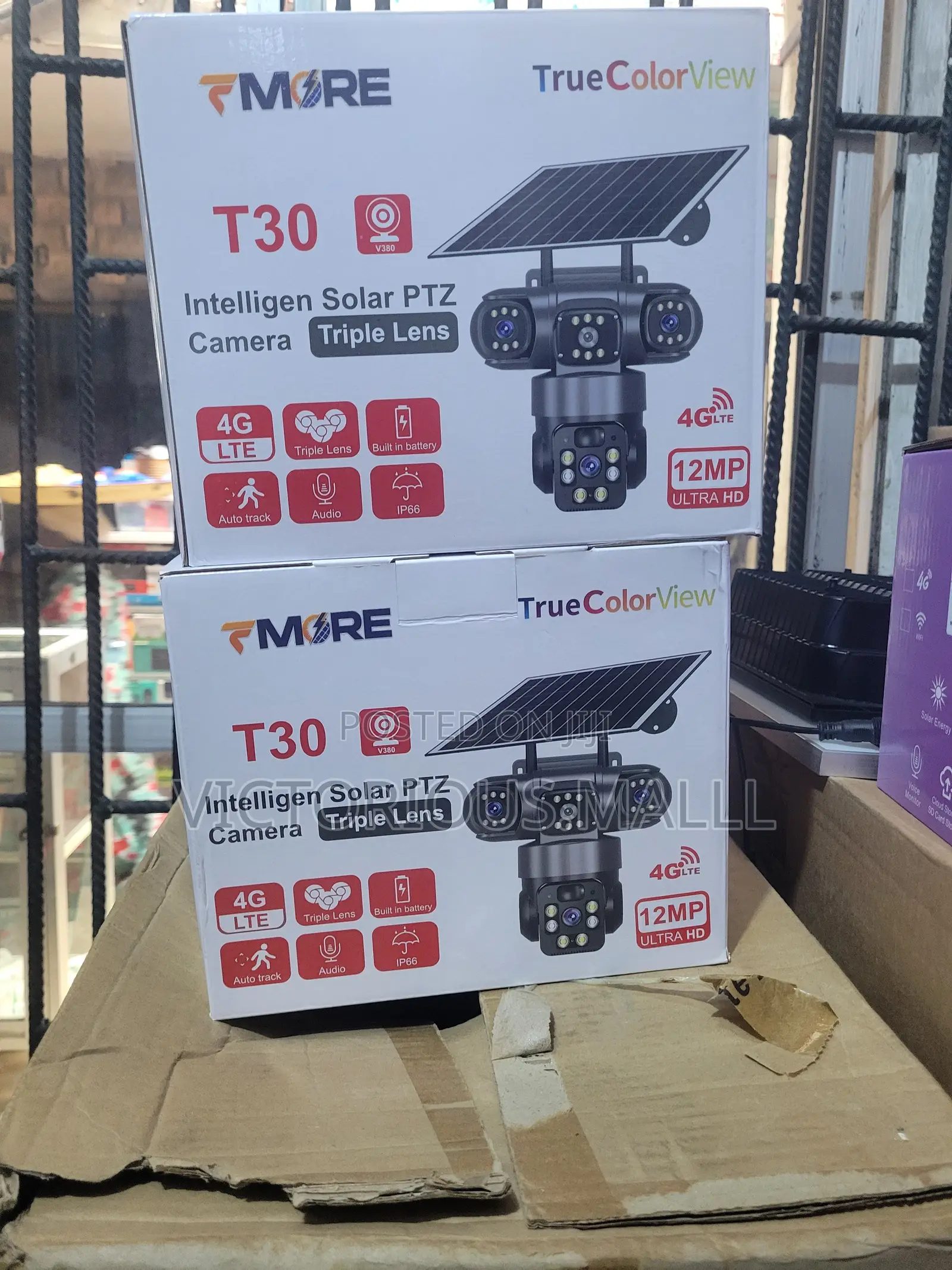 T30 12mp 4g Lte Intelligent Solar PTZ Security Camera