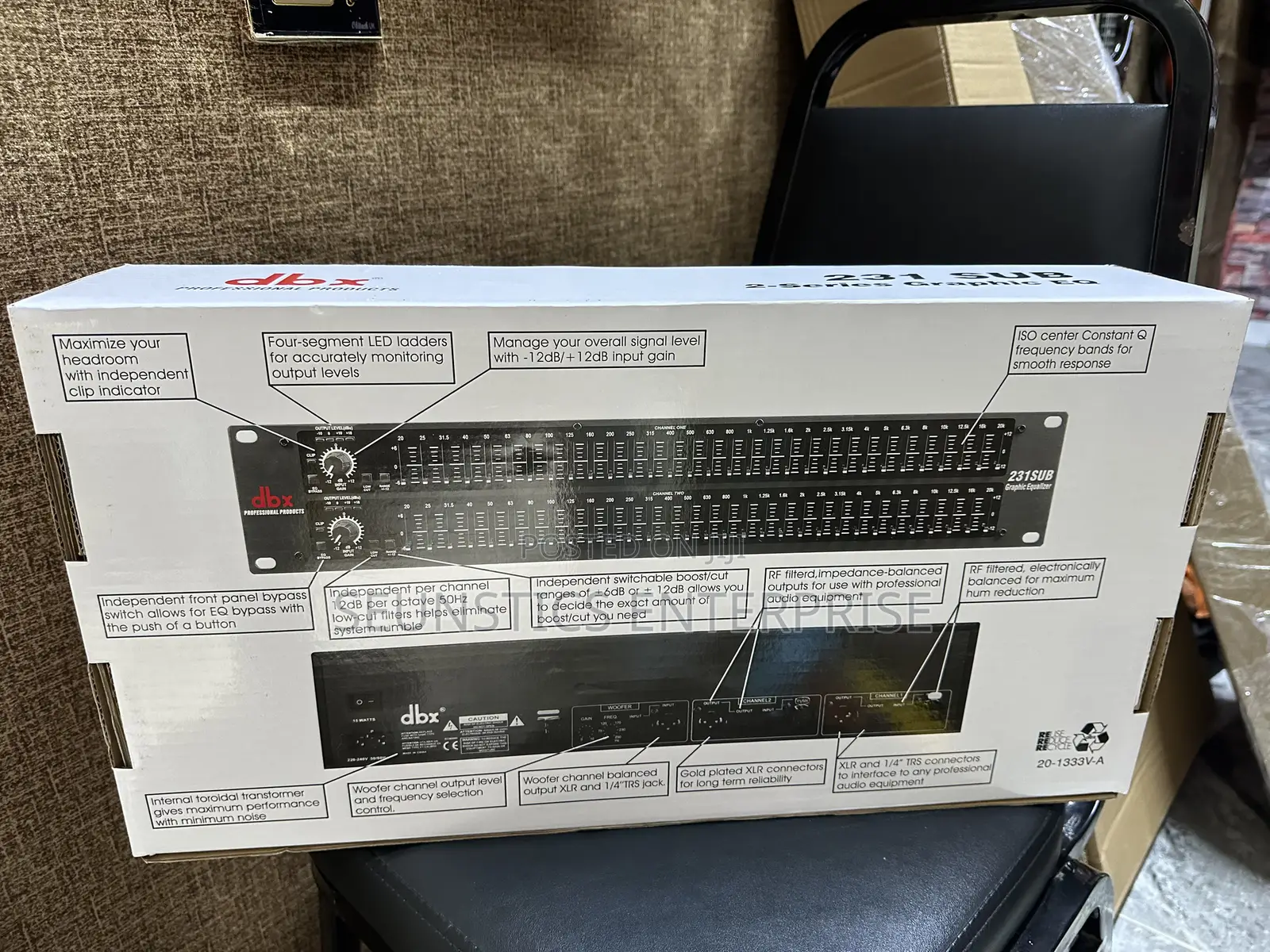 Quality DBX 231 SUB Graphic Equalizer