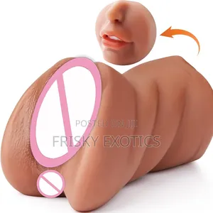 3in1 Realistic Pussy Masturbator With Mouth and Tongue for Men