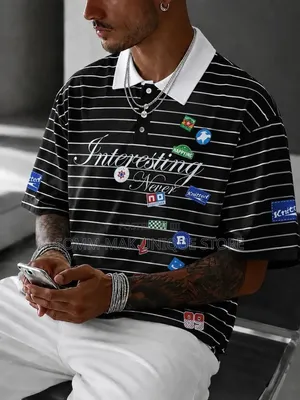 Designer Men Polo Button Top
