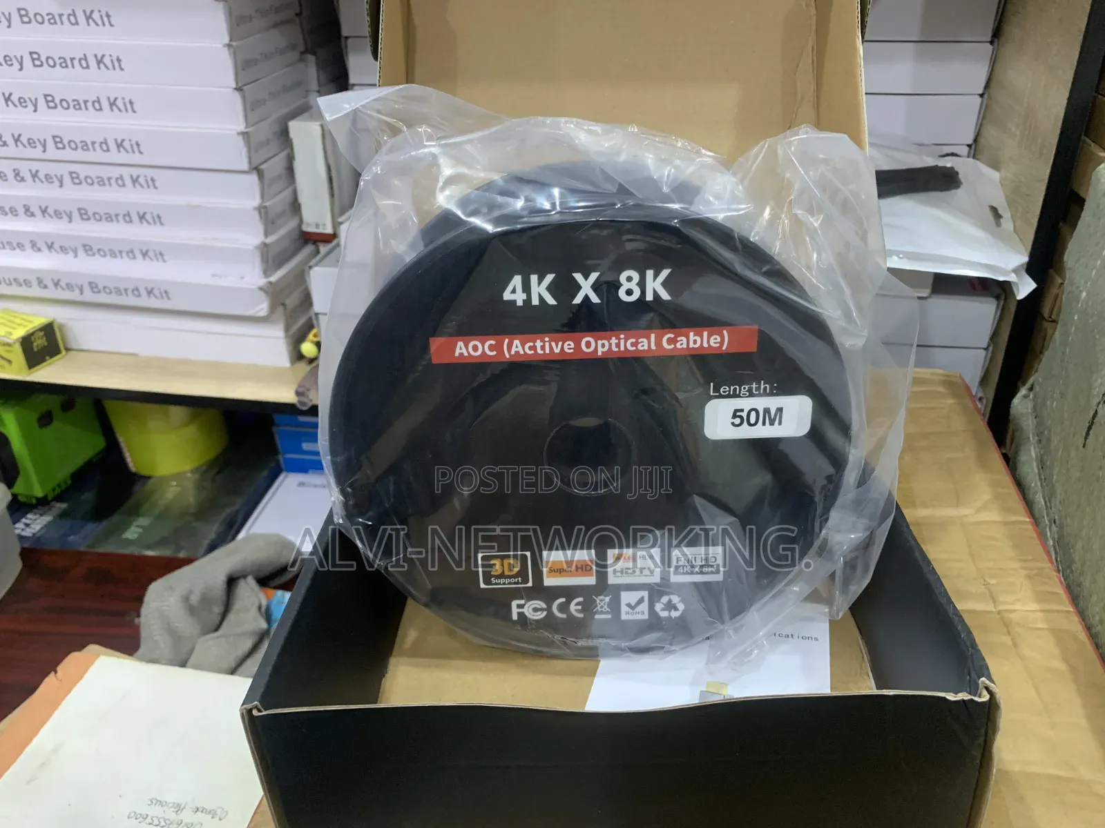 HDTV 8k 16k Uhd Active Optical Cable 50m