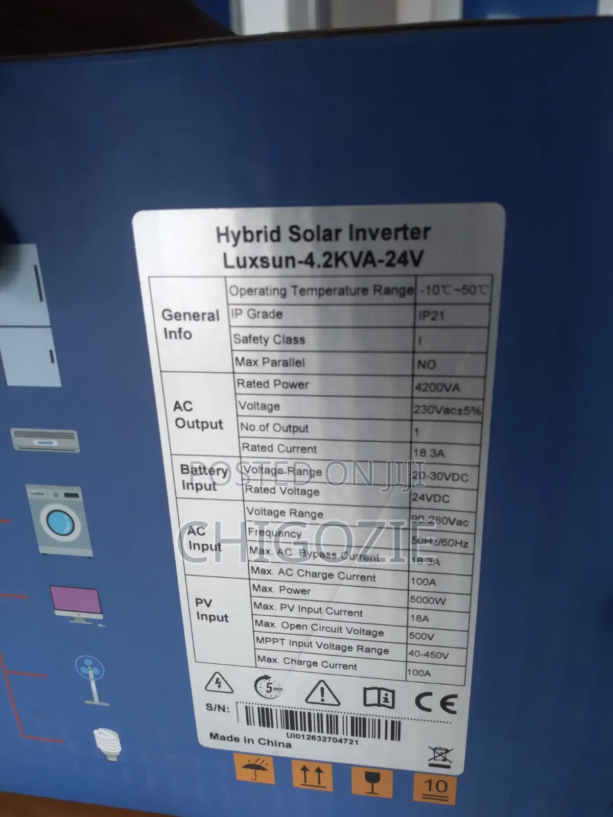 Solar Inverter 4.2 Kva 24 Vots