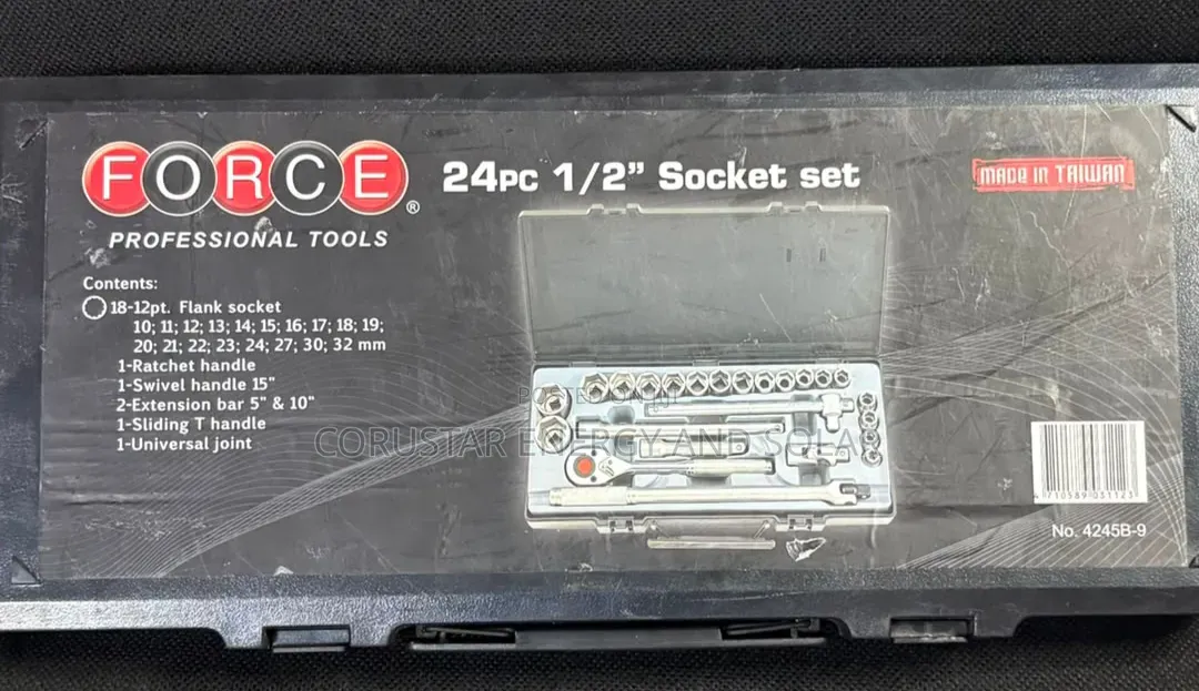 24pcs 1/2" Pro Socket Set - FORCE