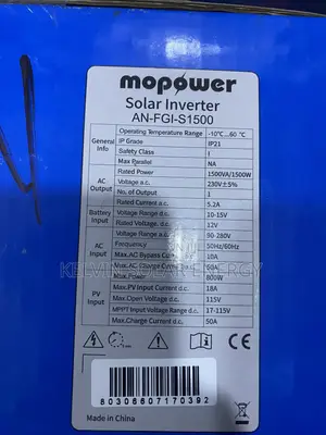 1.5 Kva Mopower Solar Lnverter 12v