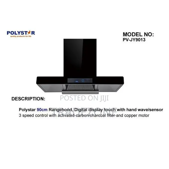Polystar 90cm Rangehood With Digital Display Pv-Jy9013
