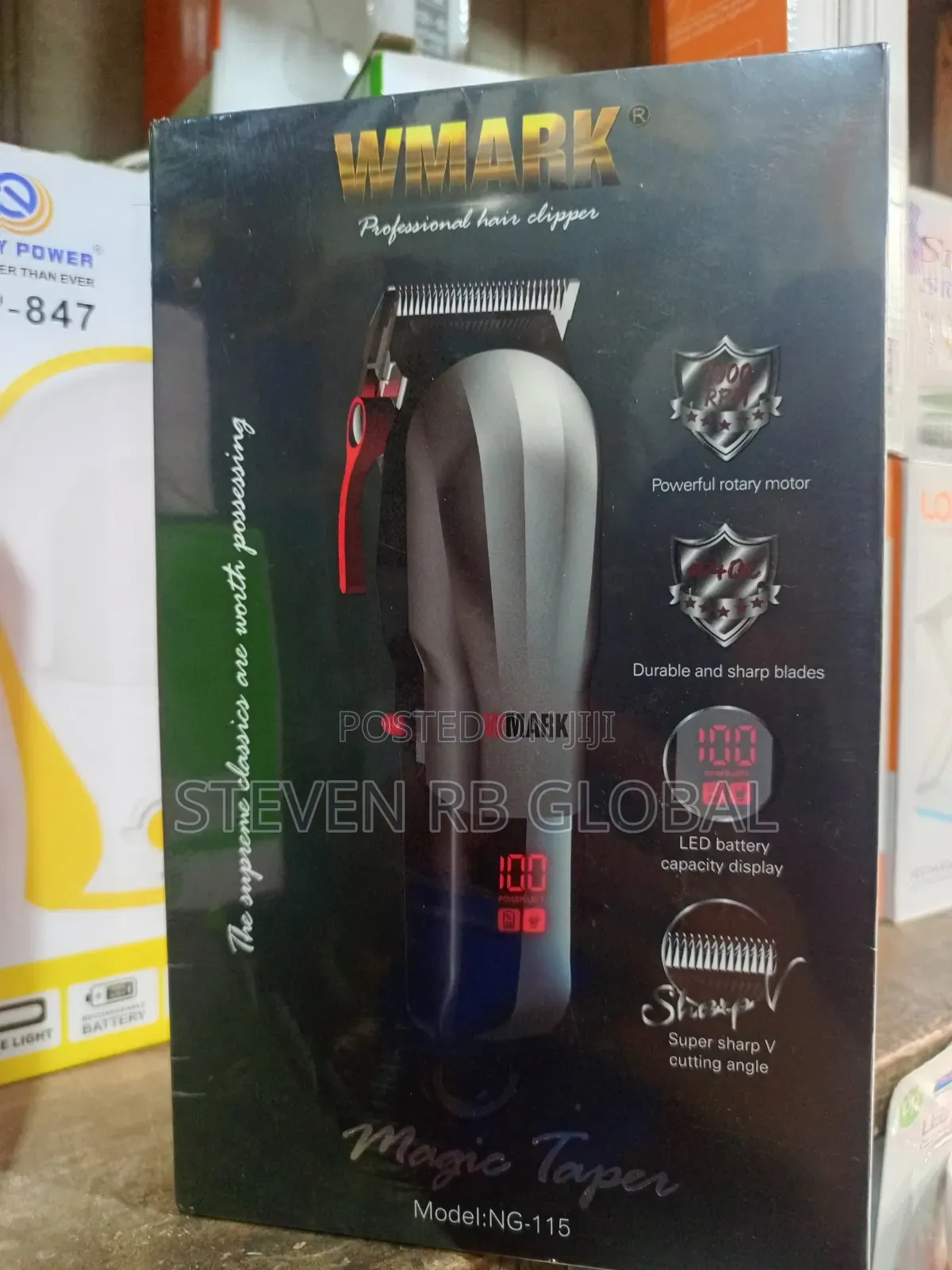 Wmark Professional Rechargeable Hair Clipper | Ng-115