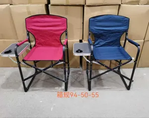 Folding Makeup Chair With Side Table.