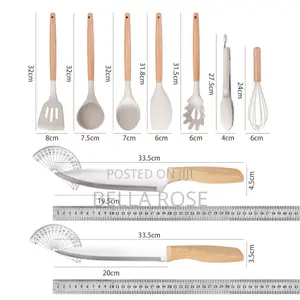 13-Pieces Silicone Kitchen Utensils & Knife Set