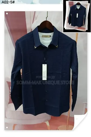 Luxury Vintage Men Long Sleeve Shirt