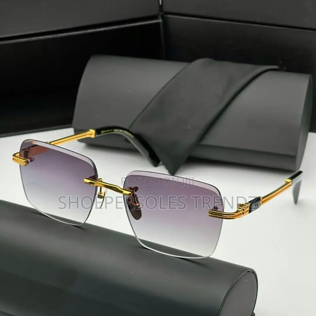 Premium Omega Rimless Frame Sunglasses.
