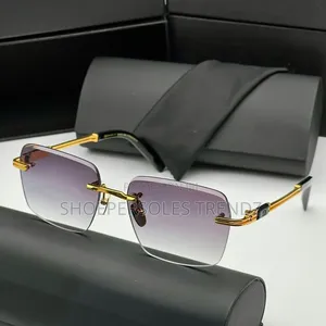 Premium Omega Rimless Frame Sunglasses.