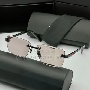 Premium Omega Rimless Frame Sunglasses.