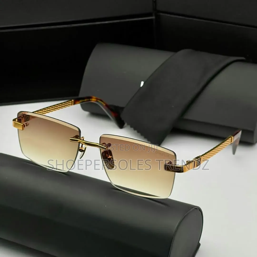 Premium Omega Rimless Frame Sunglasses.