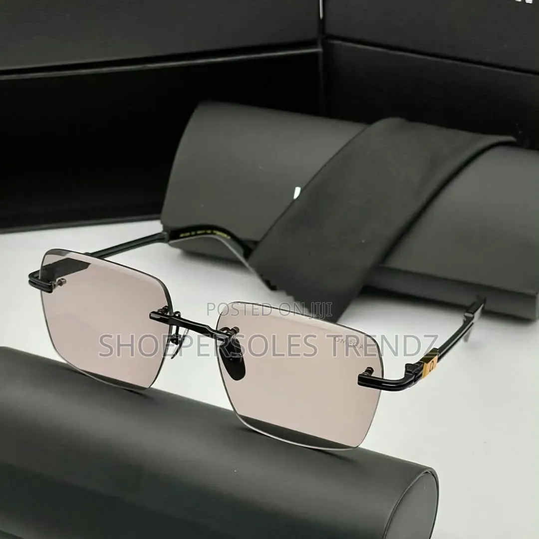 Premium Omega Rimless Frame Sunglasses.