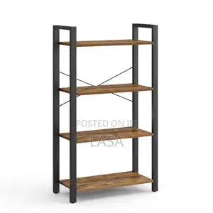 4-Tier Industrial Bookcase
