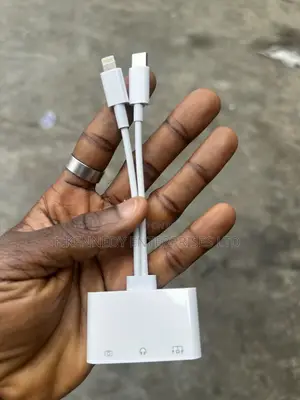 2 in 3 Lightning to Type-C/iPhone 3.5 Audio USB/USB-C Camera Adapter