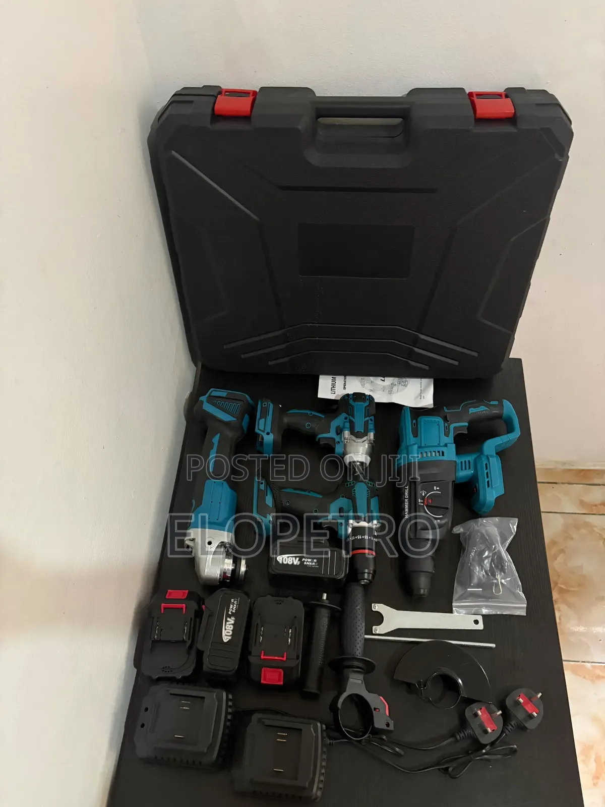 4 in 1, Impact Wrench, Grinder, Hammer Drill and Drill Cordless Tools