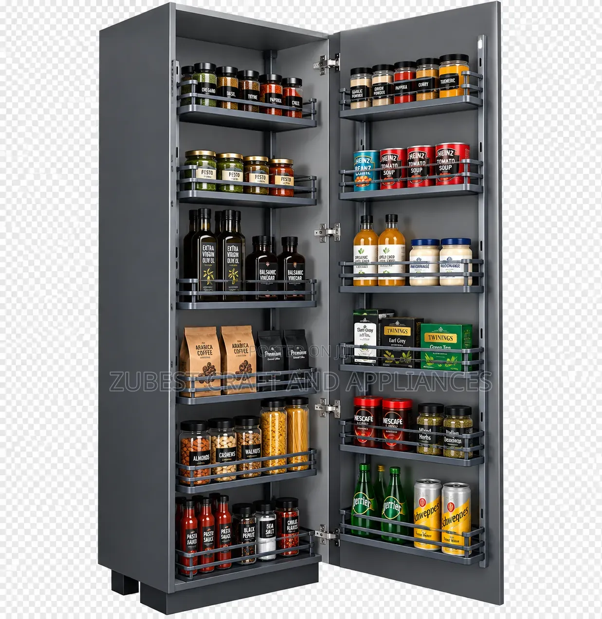 Gray Anti-Rust Pantry