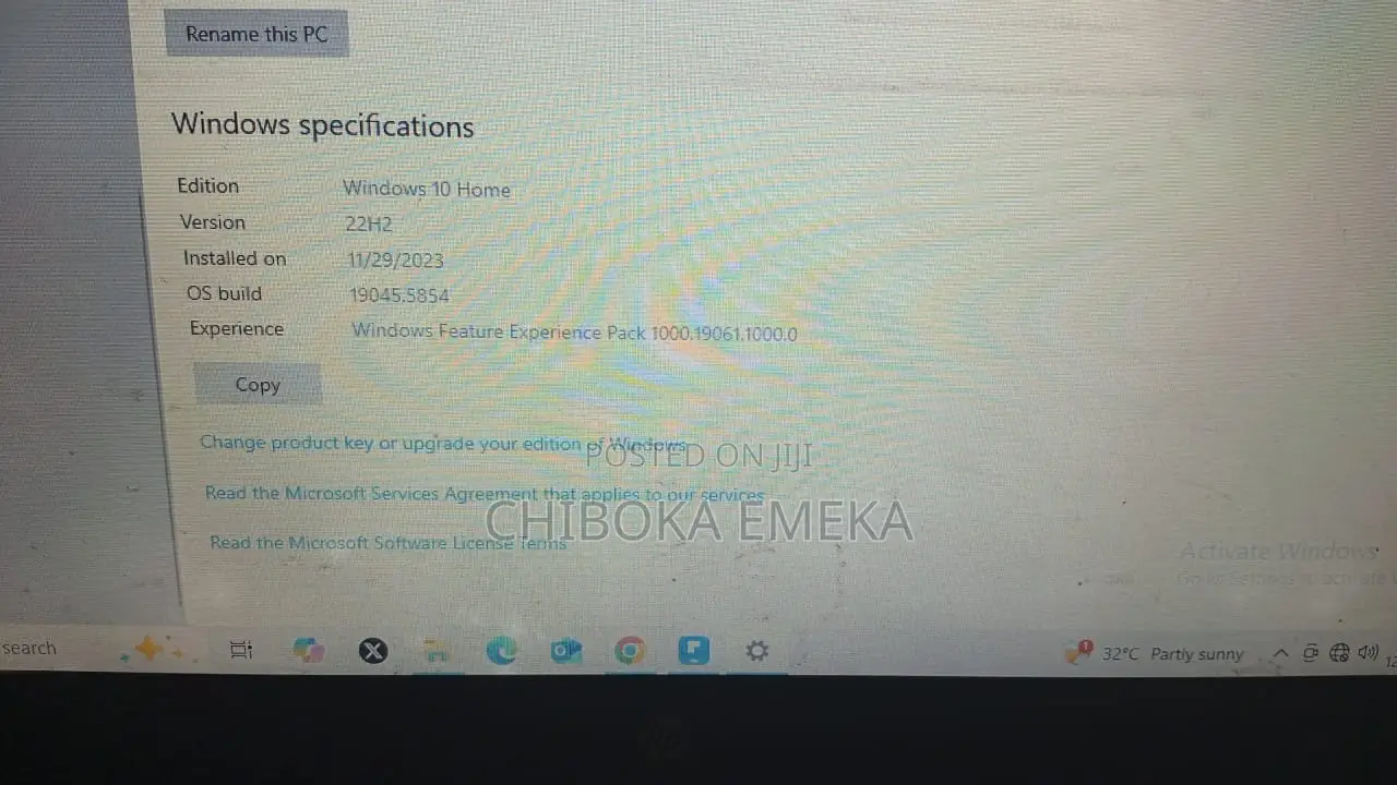 Laptop HP 64GB HDD 32GB