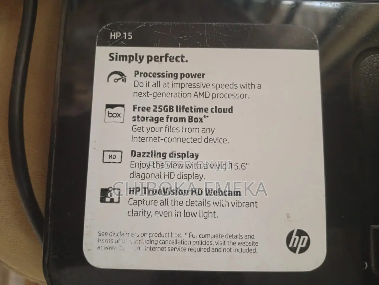 Laptop HP 64GB HDD 32GB