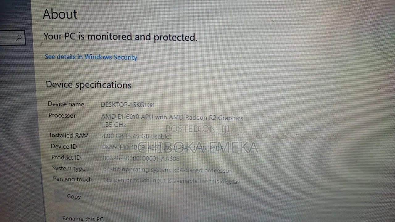 Laptop HP 64GB HDD 32GB
