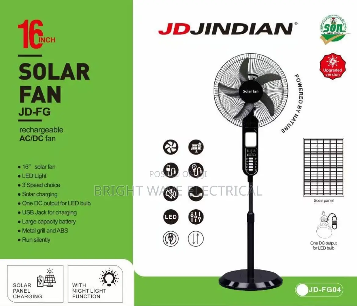 Solar Recharge Fan