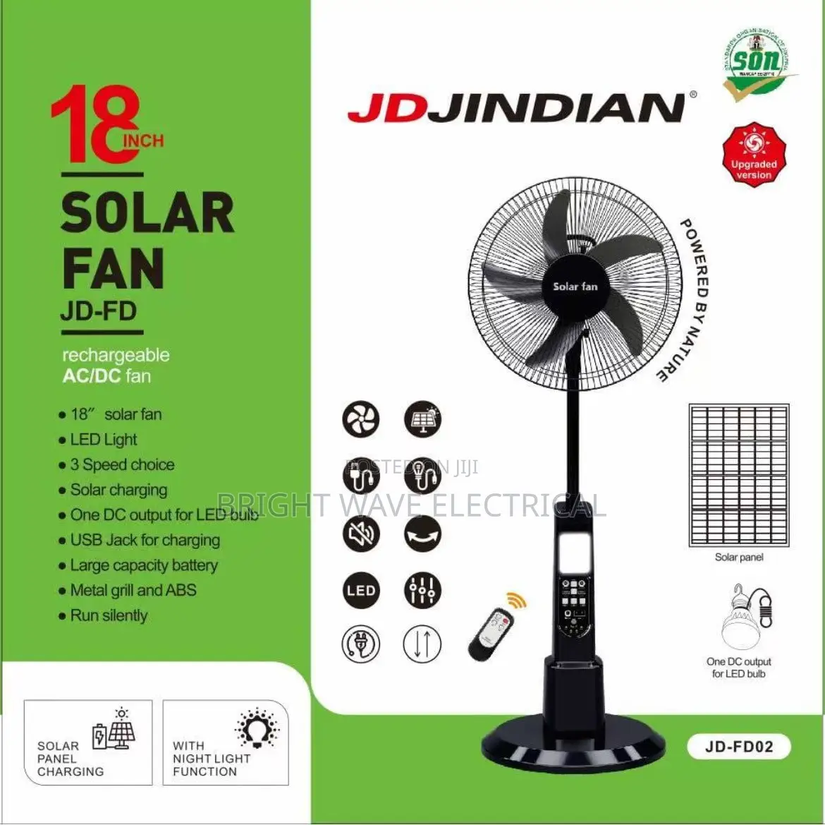 Solar Recharge Fan