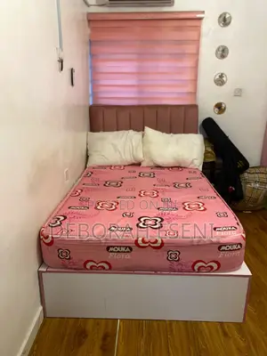 Bed Frame + Mattress + 4 Pillows – Complete Set