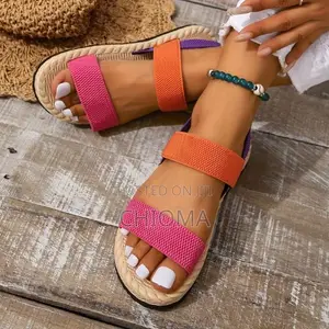 Ladies Lightweight Elastic Strap Sandals, Beach,Outdoor(Size 37 41)