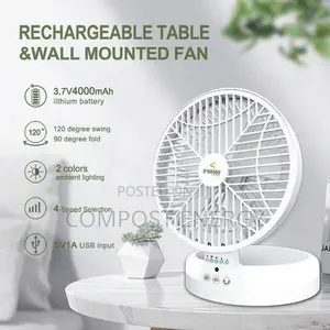 Rechargeable Rotating Fan - Iwin