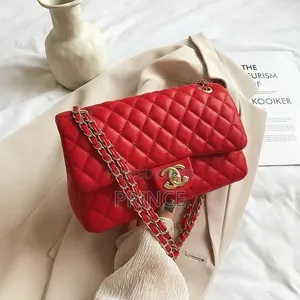 Women's Handbag 2026 New Fashion Diamond-Patterned Chain
