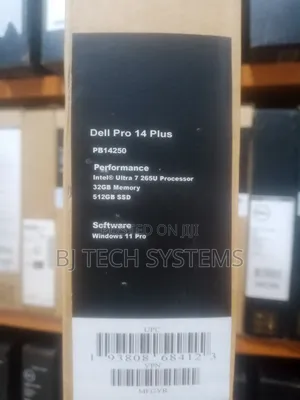 New Laptop Dell Pro Plus 14 32GB Intel Core Ultra 7 SSD 512GB