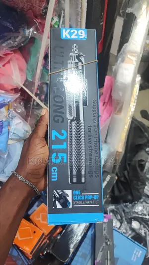 215cm Tripod With Dual Phone Clamps for Recording Live Streaming