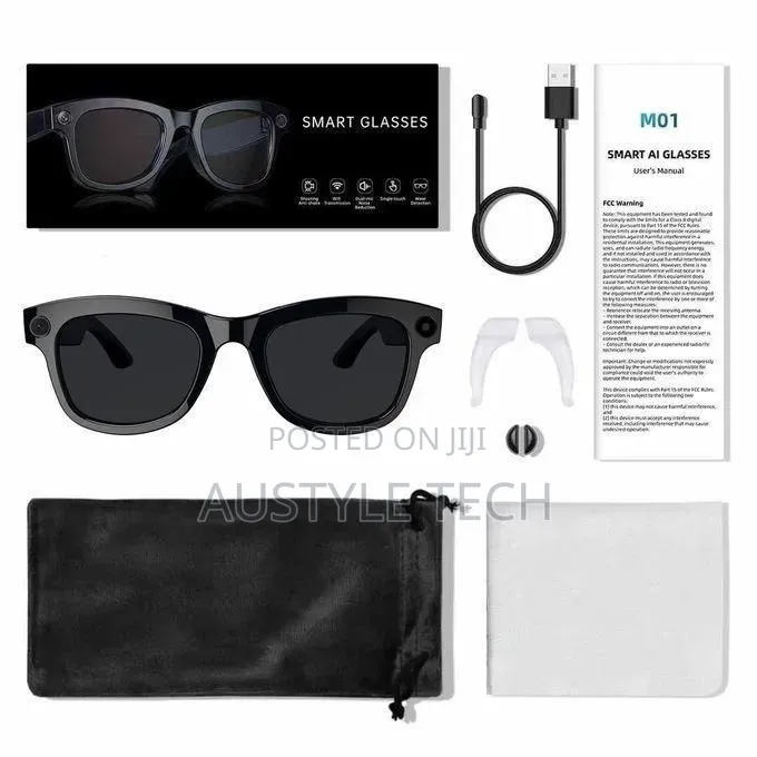 Smart Ai Eyeglass With Voice Control Wireless Connectivity