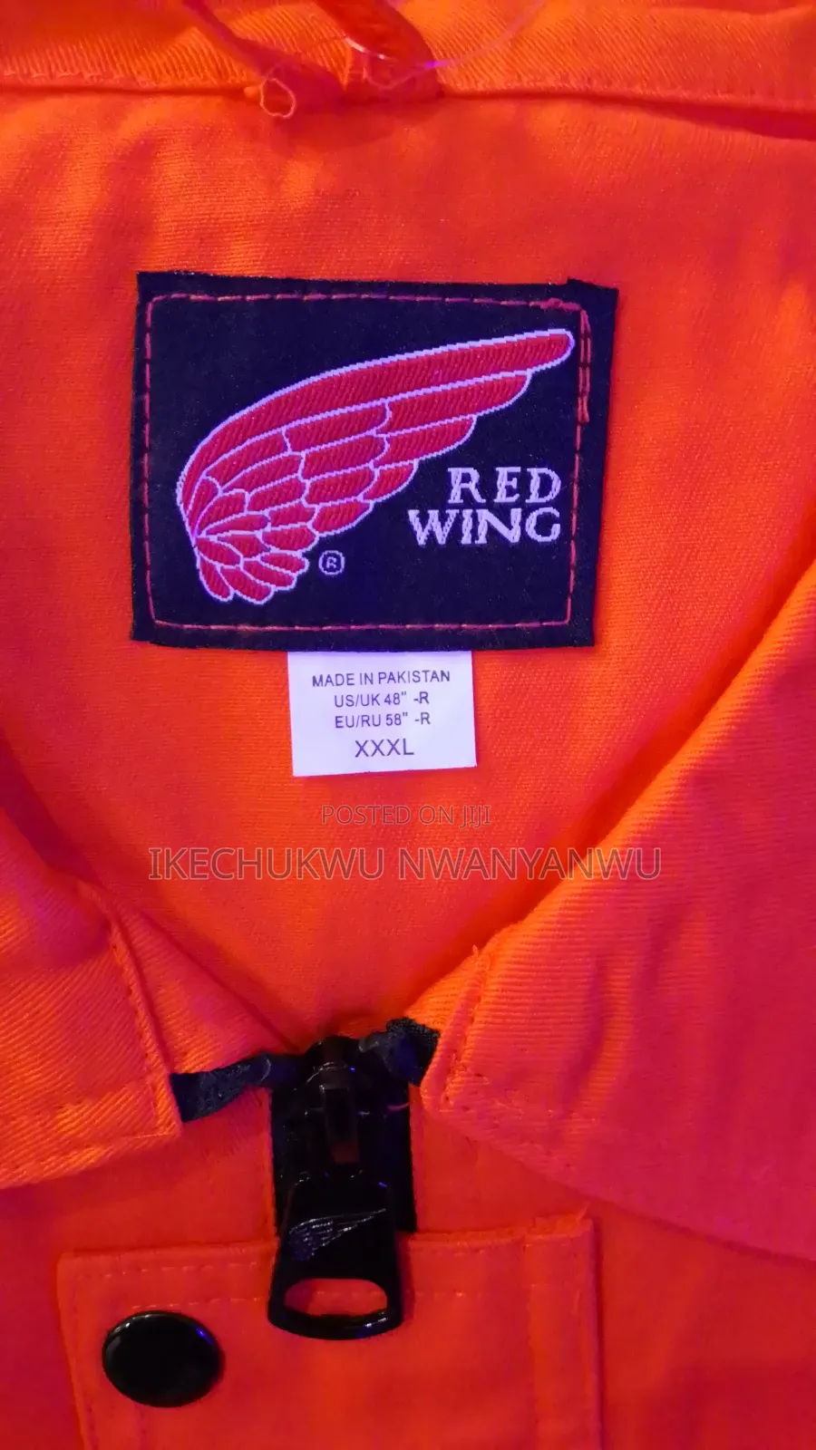 REDWING COVERALL Orange Jacket