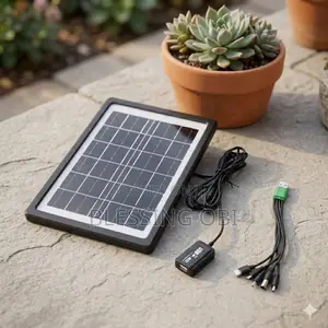 Brand New Solar Charger for Phone, Mini Fan Earphones