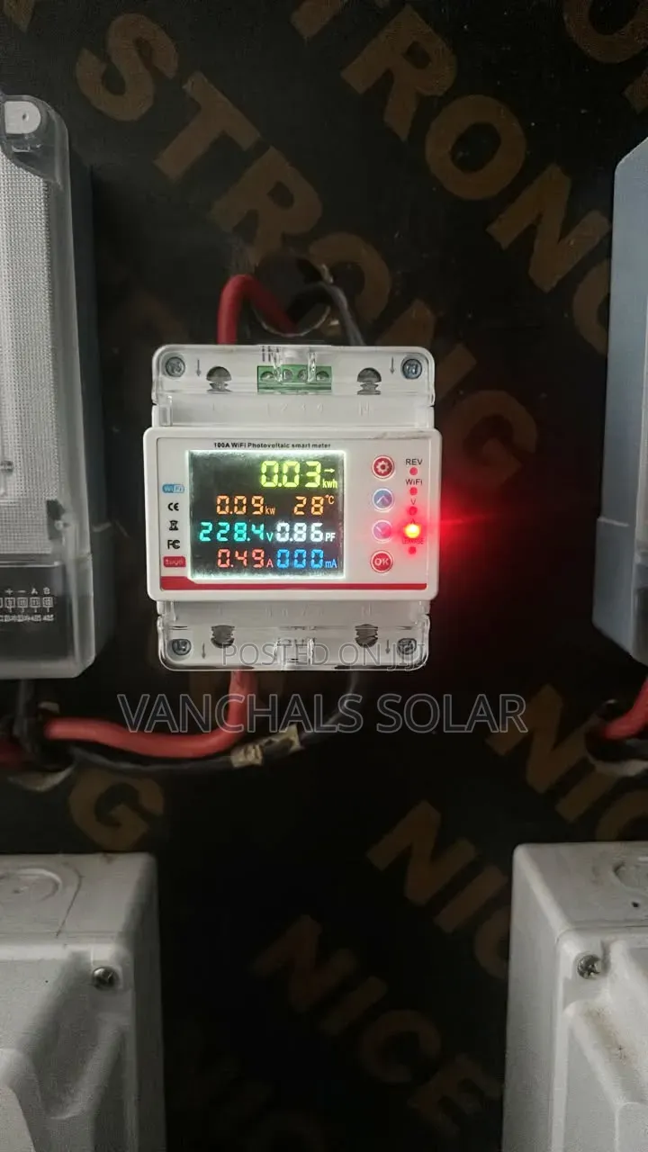Smart WiFi Prepaid Energy Check Meter Card Reader 100A Single Phase