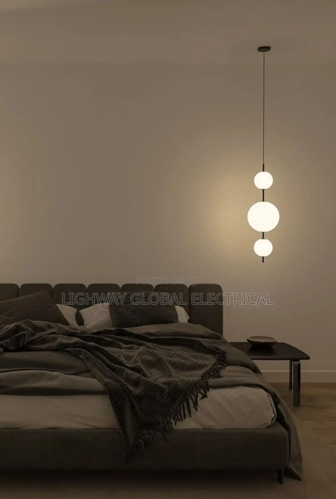 Modern Bedside Drop Light